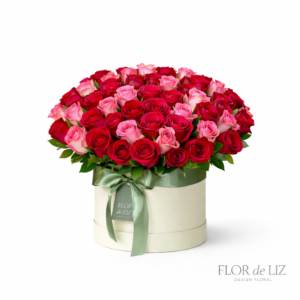 Flower Box de Rosas Naturais