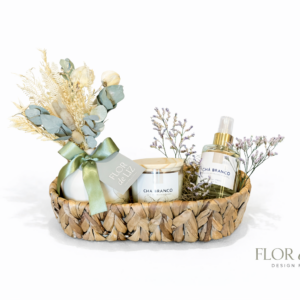 Kit Sentir | Home Spray e Vela Chá Branco