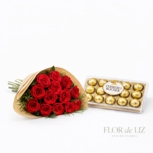 Kit Amor Premium | Rosas e Chocolates